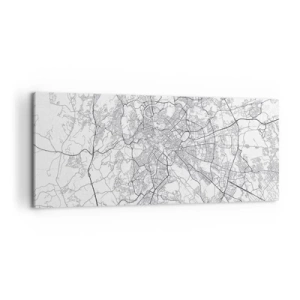 Lærredstryk - Billede på lærred - Romersk cirkel - 120x50 cm