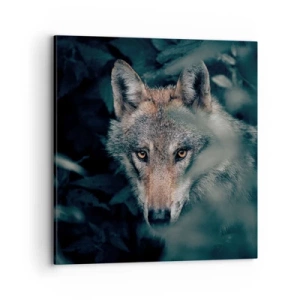 Lærredstryk - Billede på lærred - Jæger - 70x70 cm