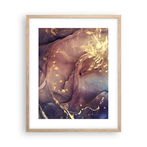 Plakat i ramme af lyst egetræ - Materie og ånd - 40x50 cm