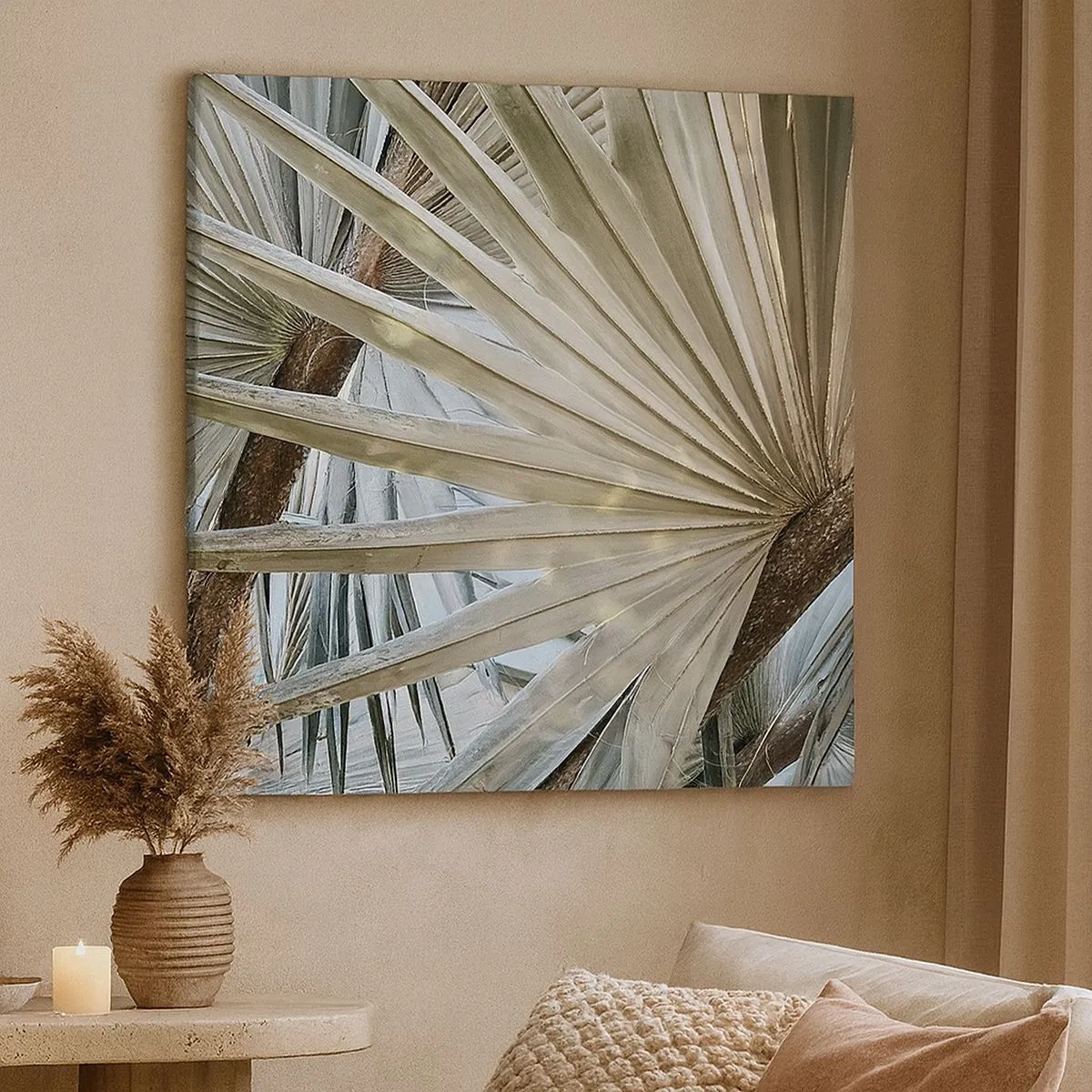 Lærredstryk - Billede på lærred - Ventilatorer i troperne - 30x30 cm