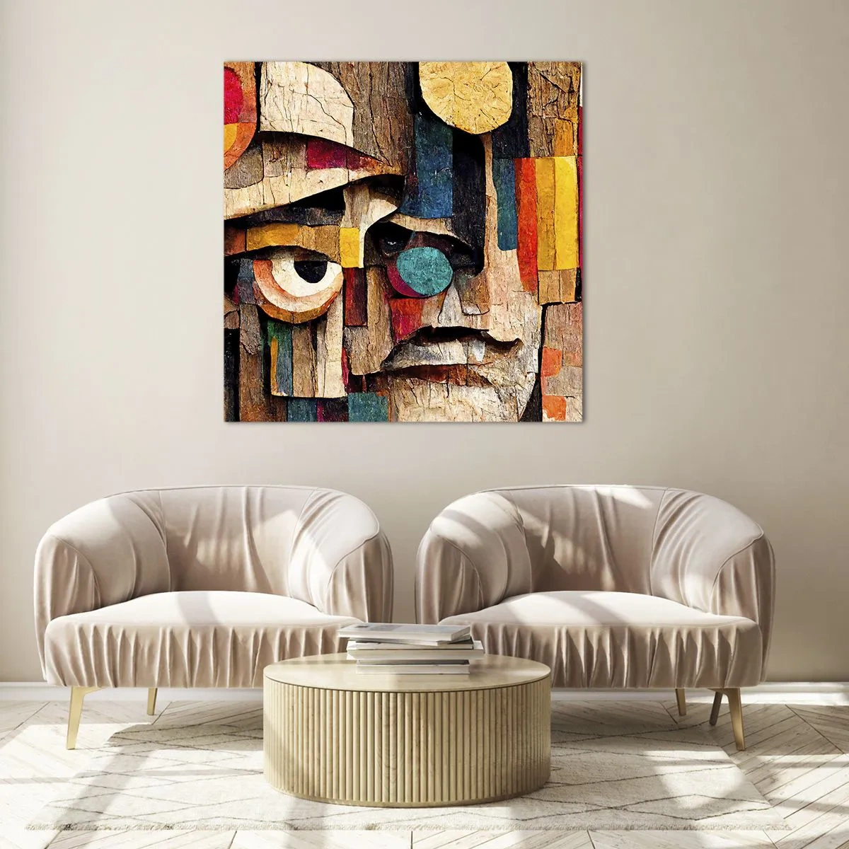 Billede på glas - Jeg kan se dig... - 40x40 cm