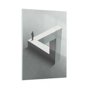 Billede på glas - Og dog er det muligt - 50x70 cm