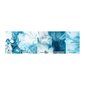 Prøve Fototapet Selvklæbende Deluxe Sticker - Blå koncert - Abstraktion, Stykke, Moderne kunst - 100x30 cm