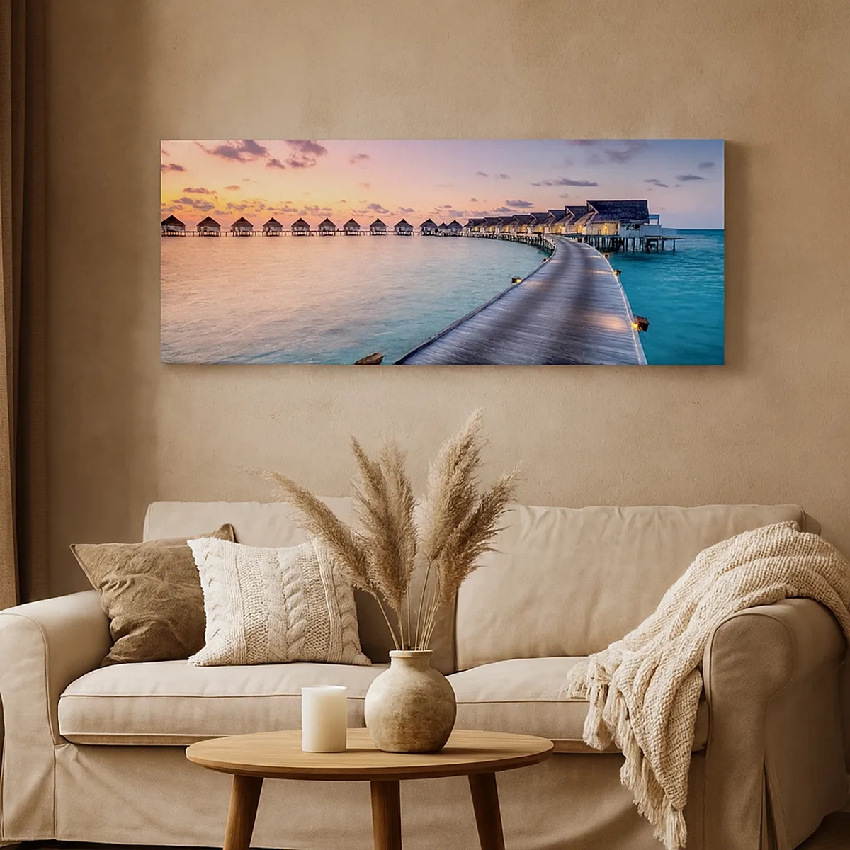 Lærredstryk - Billede på lærred - Ferie - tilbage til kilden - 30x30 cm