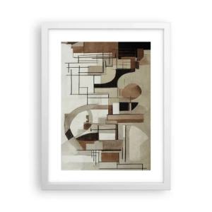 Plakat i hvid ramme - Bybillede 2.0 - 30x40 cm