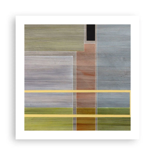 Plakat - Lige og rolig - 50x50 cm