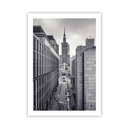 Plakat - Warszawa dalen - 50x70 cm