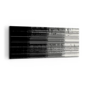 Lærredstryk - Billede på lærred - Bølger og vibrationer - 120x50 cm