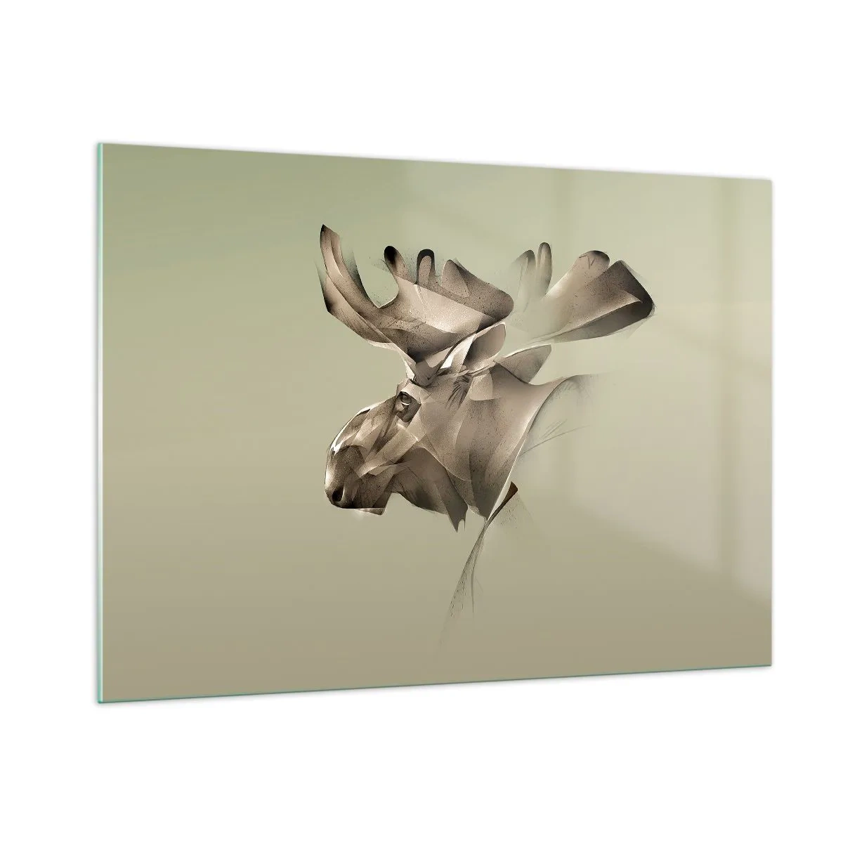 Billede på glas - Den blide kraft af ro - 100x70 cm