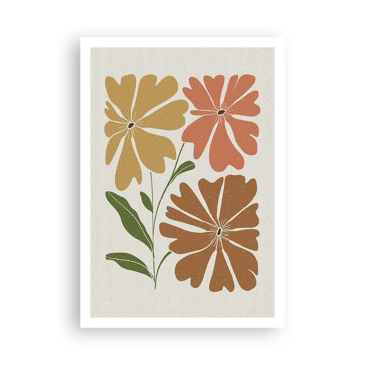 Plakat - Natur og geometri - 70x100 cm