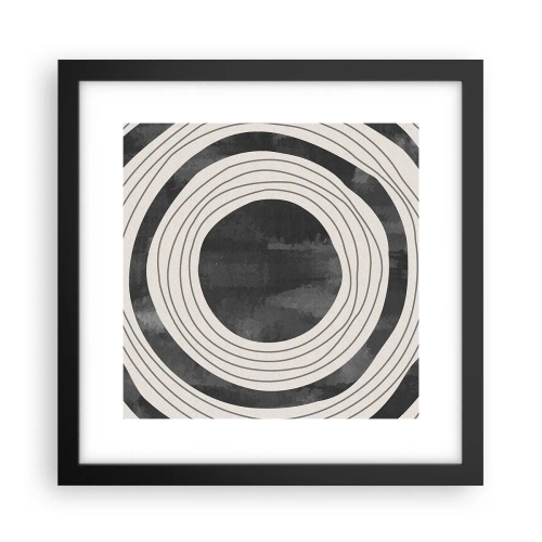 Plakat i sort ramme - Lige til det punkt - 30x30 cm