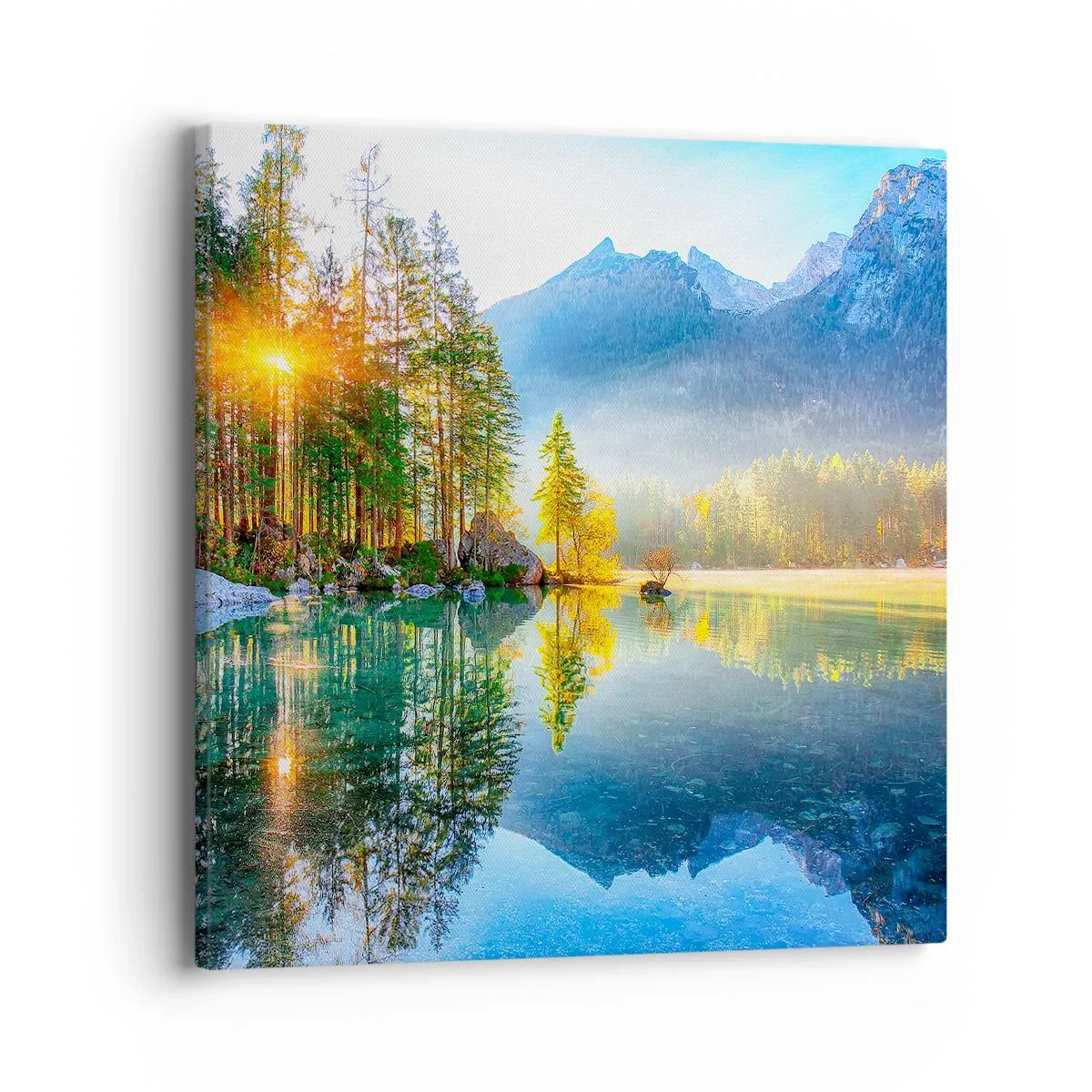 Lærredstryk - Billede på lærred - Majestæt og sødme - 40x40 cm