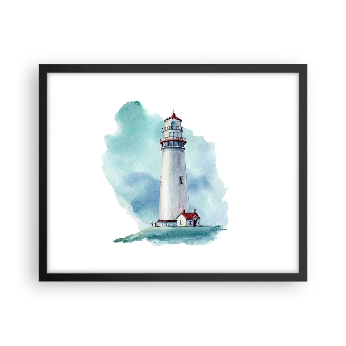 Plakat i sort ramme - Det blås blide søster - 50x40 cm