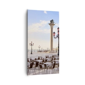 Lærredstryk - Billede på lærred - Velkommen, alt er klar - 65x120 cm