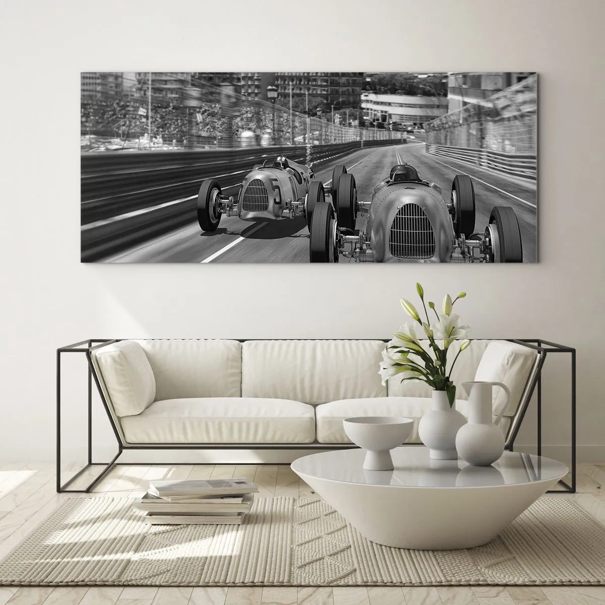 Billede på glas - Der var engang i Monte Carlo - 90x30 cm