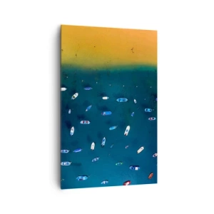 Lærredstryk - Billede på lærred - En ferieleg - 80x120 cm