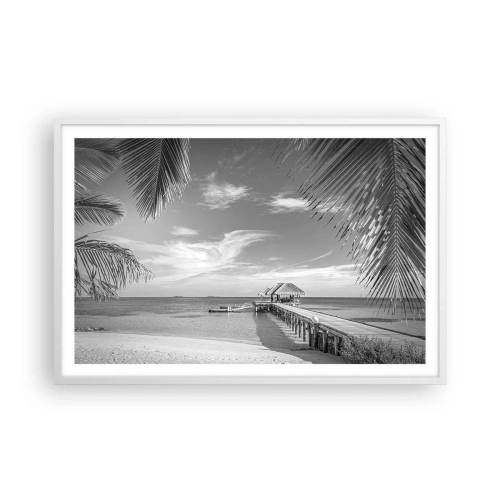 Plakat i hvid ramme - Et minde eller en drøm? - 91x61 cm