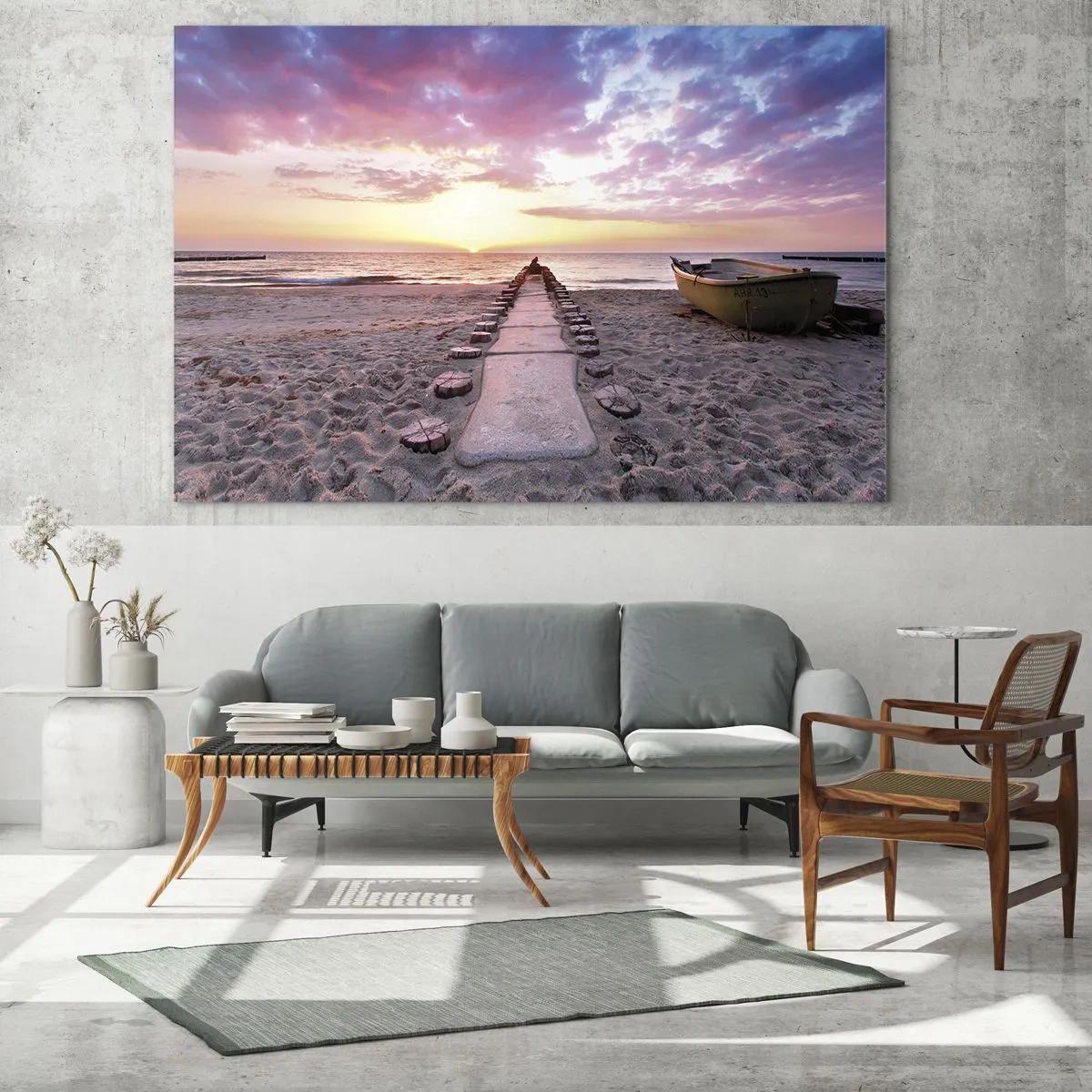 Billede på glas - Et øjeblik med en dybtgående oplevelse - 120x50 cm