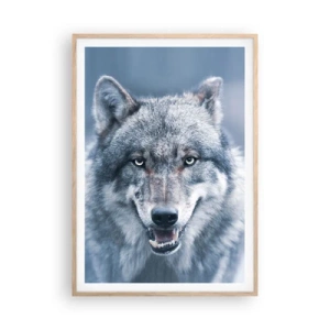 Plakat i ramme af lyst egetræ - Vil du tage udfordringen op? - 70x100 cm