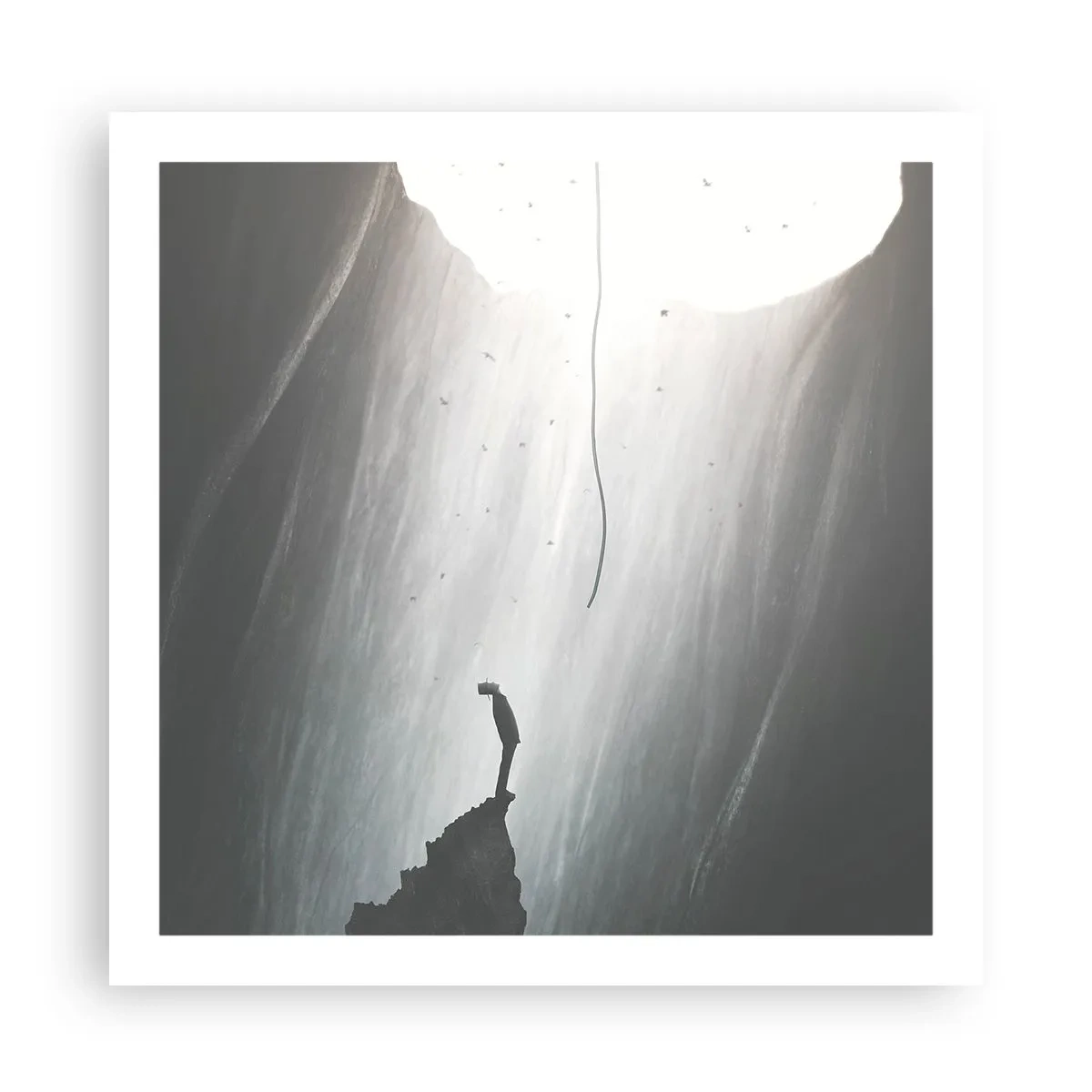 Plakat - Der er altid en vej ud - 60x60 cm