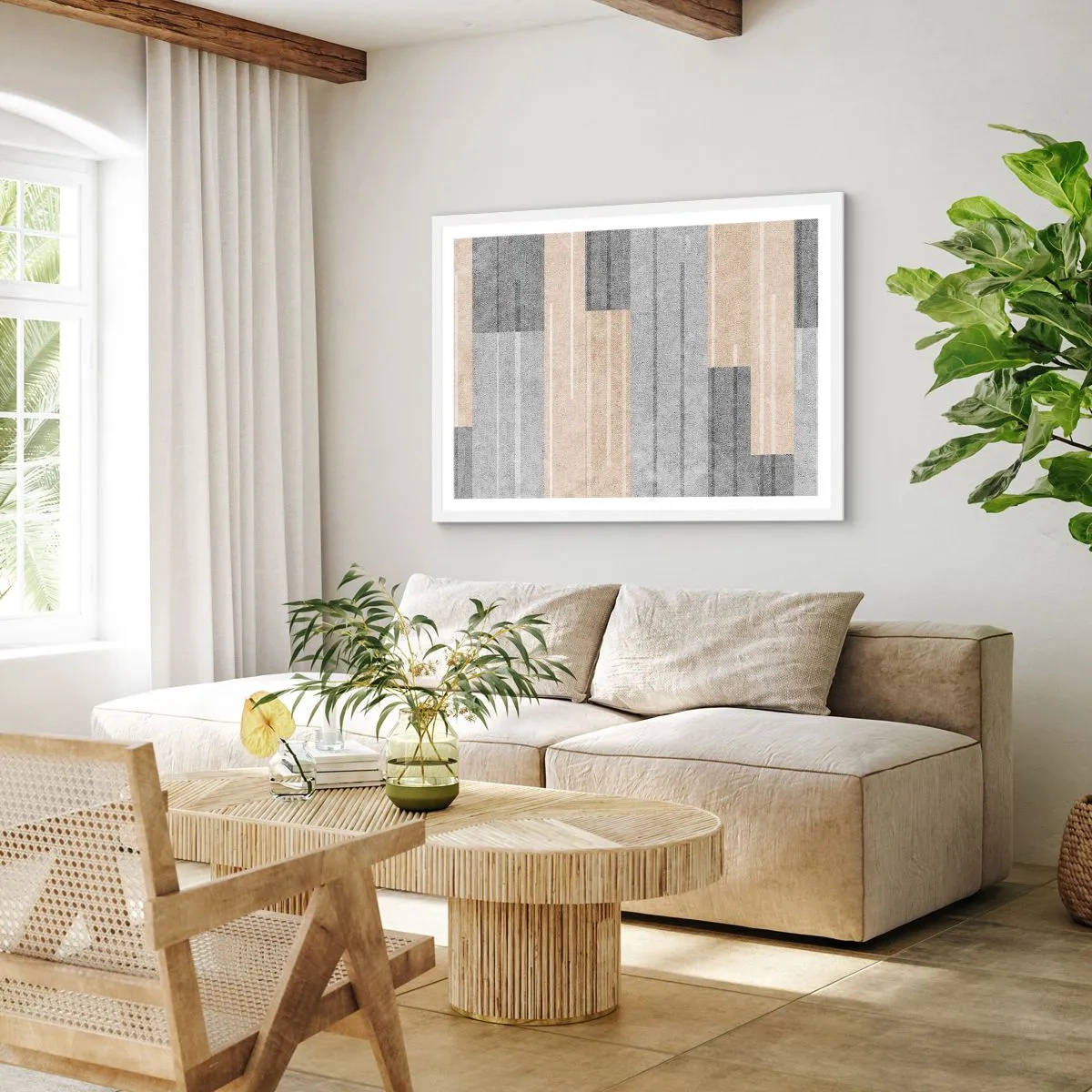 Plakat i hvid ramme - Komposition: hold den lodret - 40x30 cm