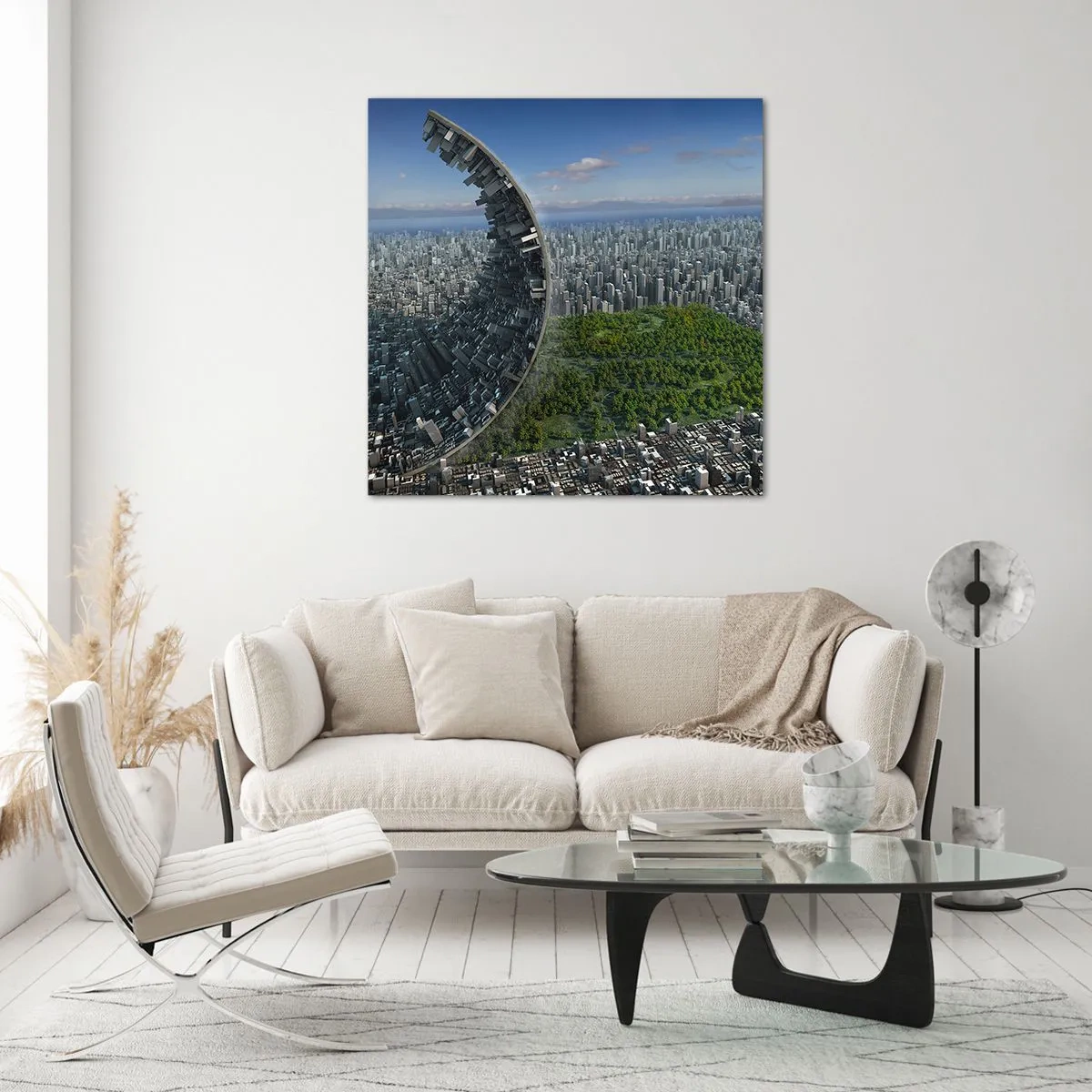 Billede på glas - Naturen er evig - 30x30 cm