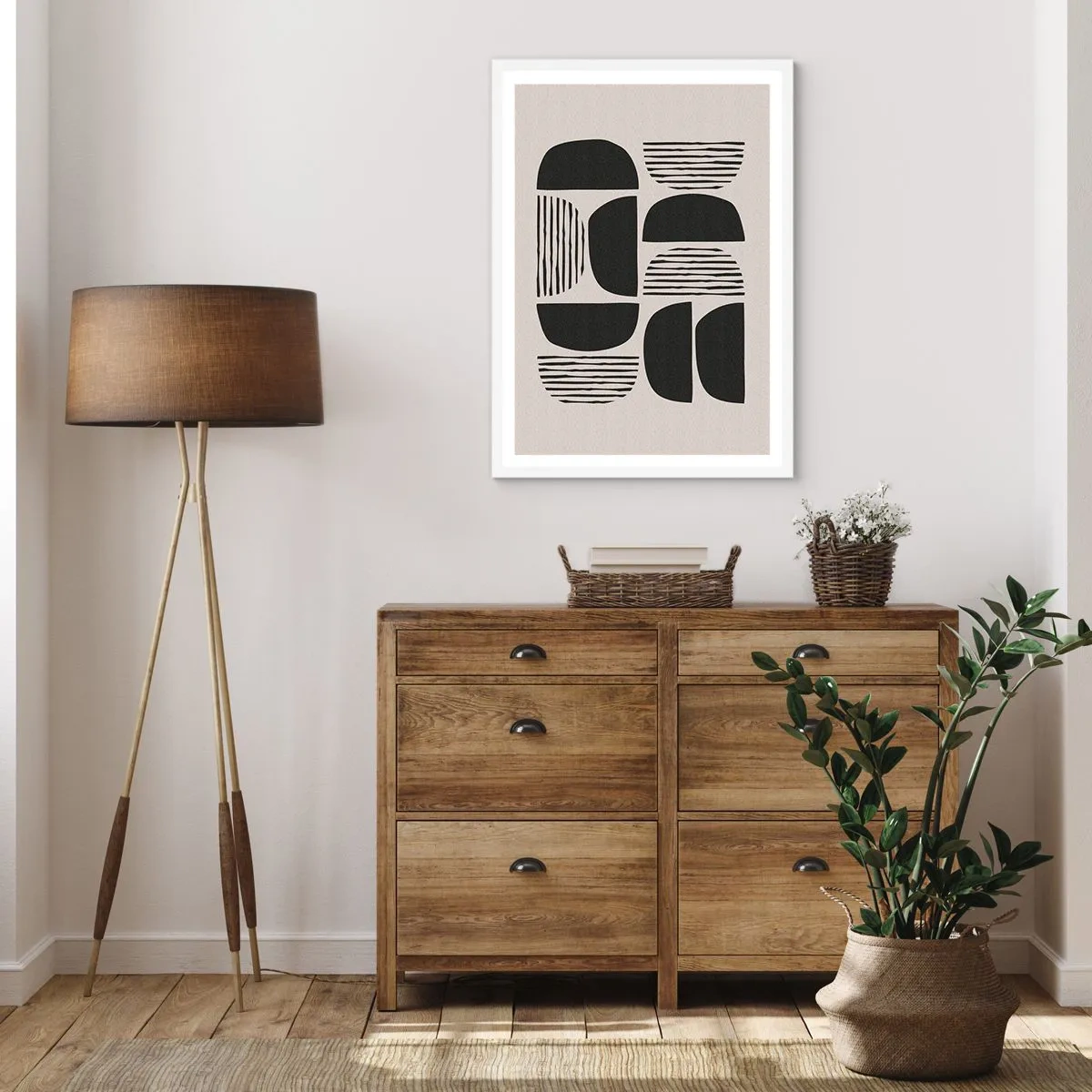 Plakat i hvid ramme - Halvhjertede arrangementer - 40x50 cm