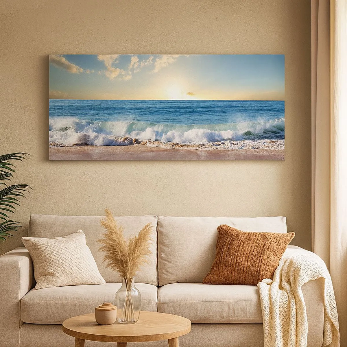 Lærredstryk - Billede på lærred - Bevægelse og stilhed på samme tid - 100x40 cm