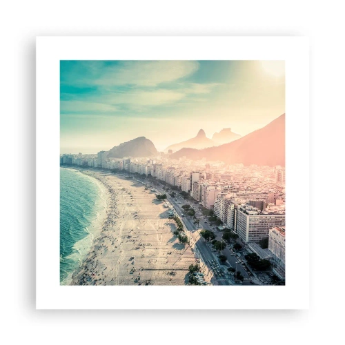 Plakat - Evig ferie i Rio - 40x40 cm