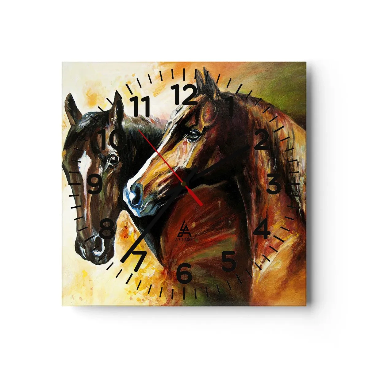 Vægur, Uret - Dobbelt så charmerende - 40x40 cm