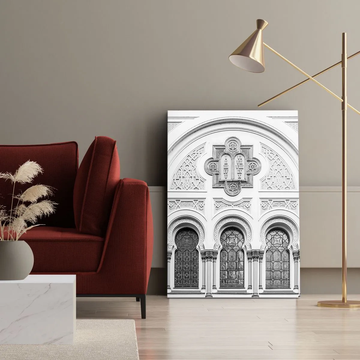 Lærredstryk - Billede på lærred - På grænsen mellem kulturer - 50x70 cm