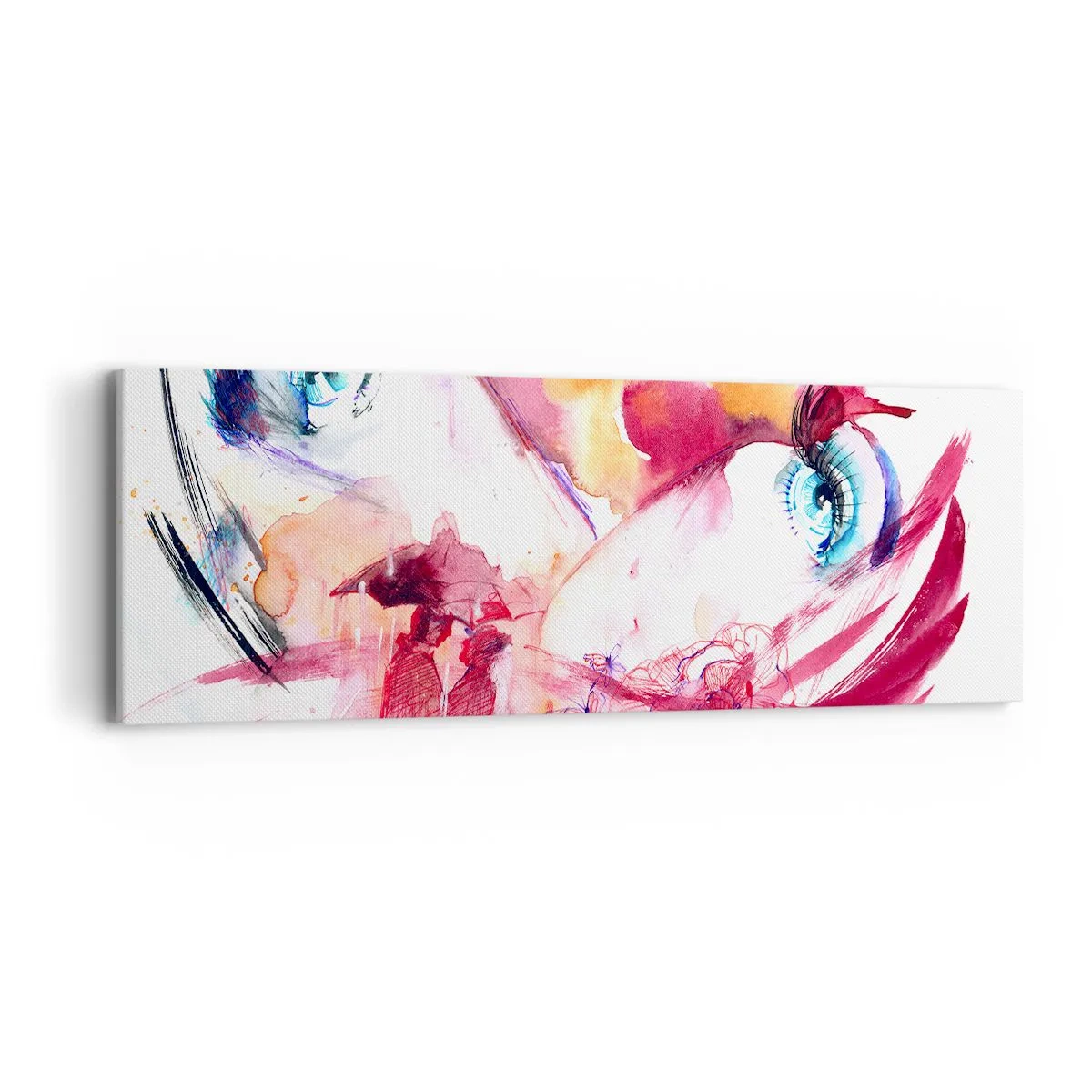 Lærredstryk - Billede på lærred - I nærheden af hinanden blomstrer verden - 90x30 cm