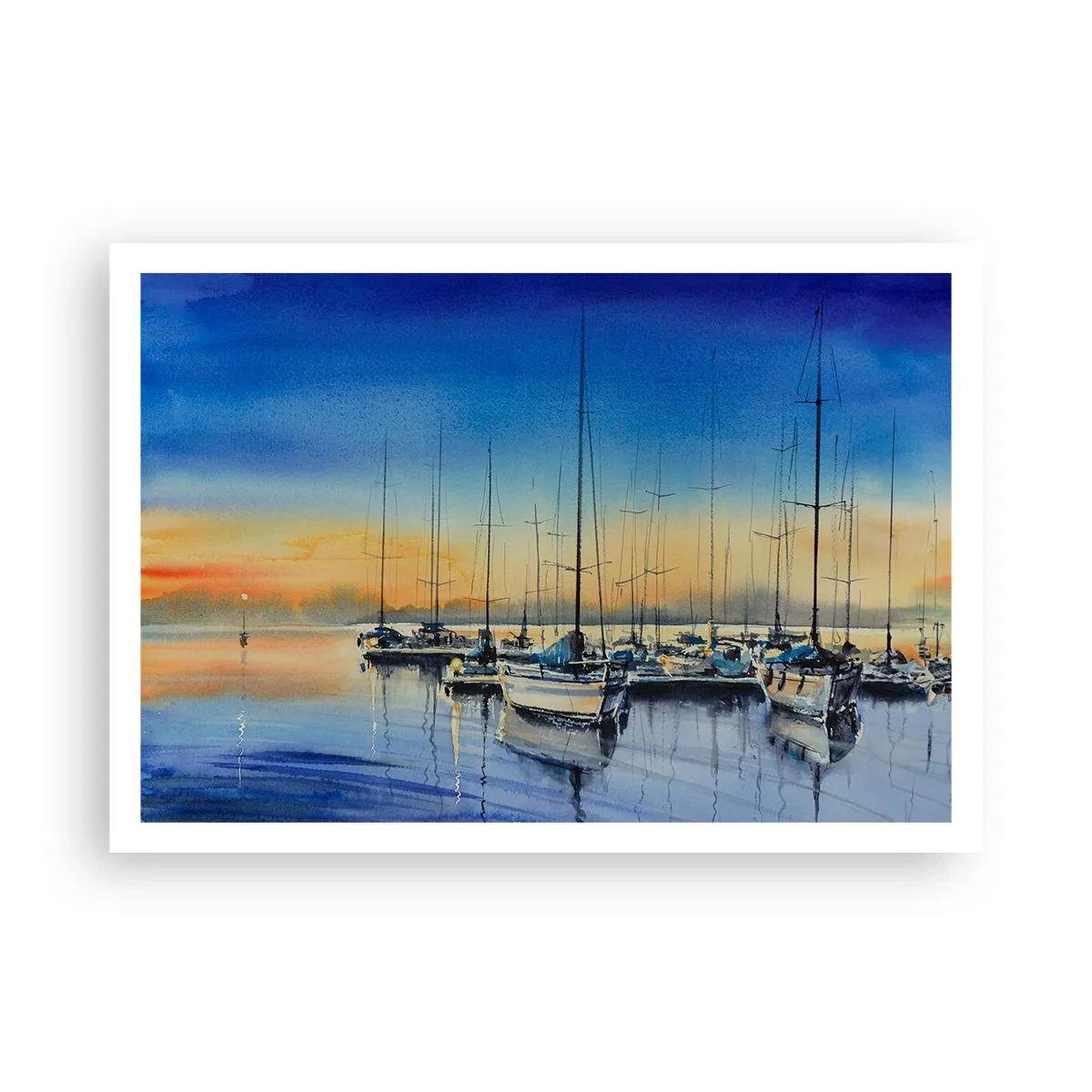 Plakat - Slutningen på en god dag - 100x70 cm