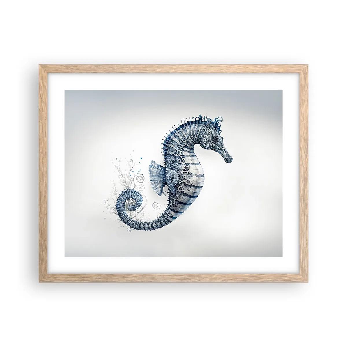 Plakat i ramme af lyst egetræ - En subtil vittighed fra naturen - 50x40 cm