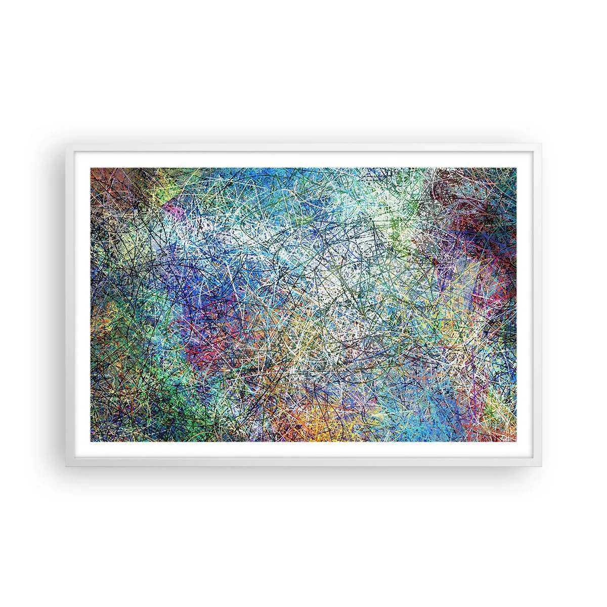 Plakat i hvid ramme - Så enkelt er det ikke - 91x61 cm