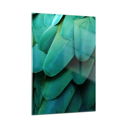 Billede på glas - Papegøjenaturens præcision - 50x70 cm