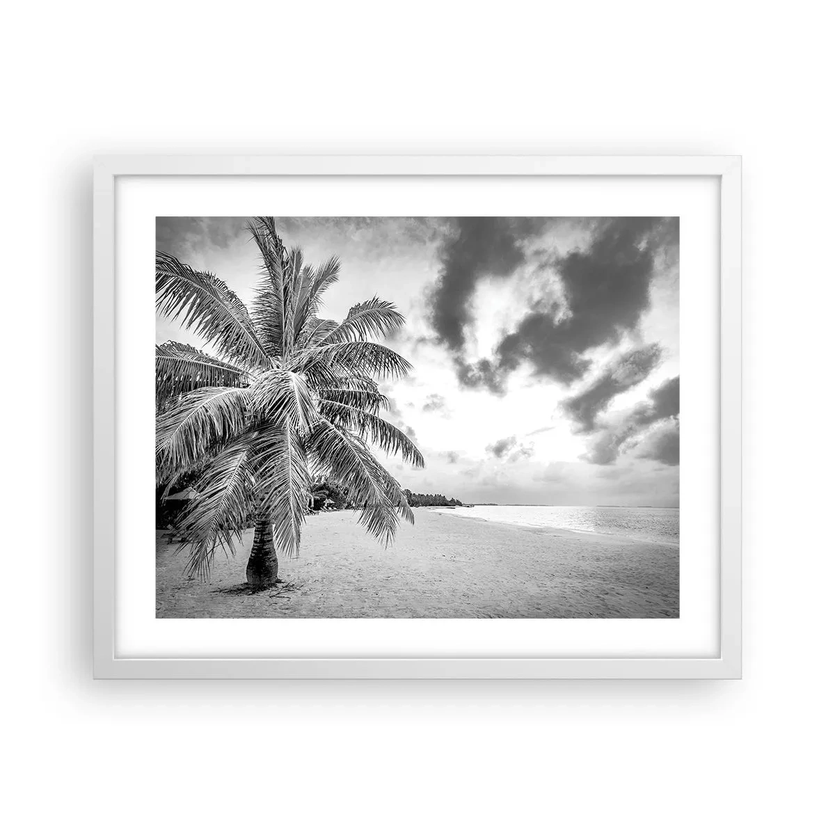 Plakat i hvid ramme - Når du længes efter ensomhed.... - 50x40 cm