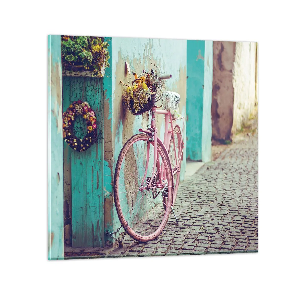 Billede på glas - Jeg vender tilbage om lidt - 40x40 cm