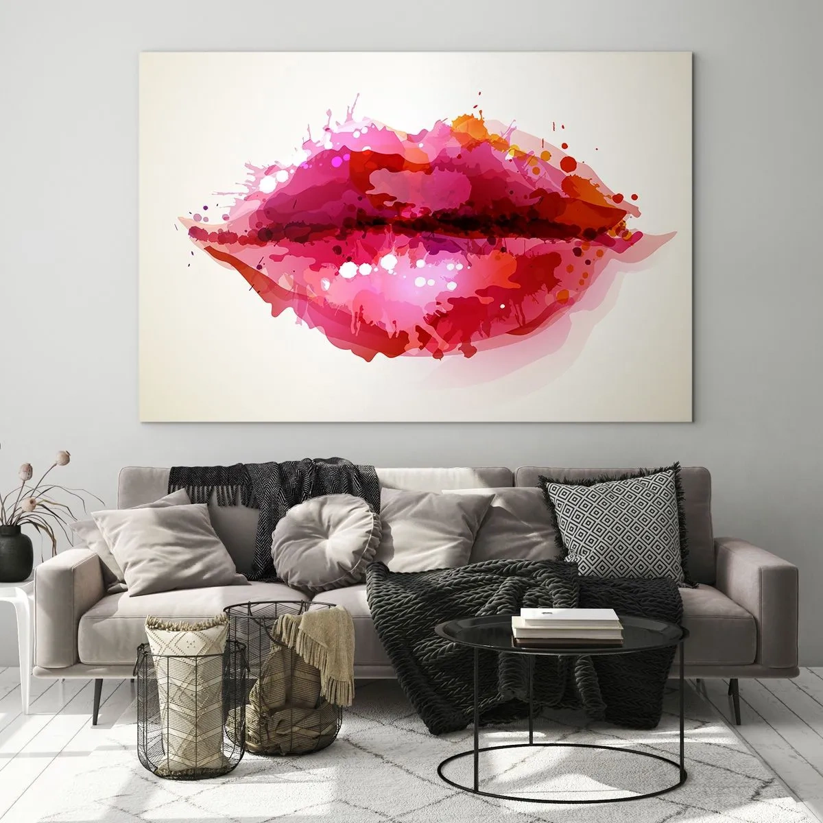 Billede på glas - En mere rød nuance af rød - 120x80 cm