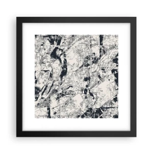 Plakat i sort ramme - Modsætningernes gennemtrængning - 30x30 cm