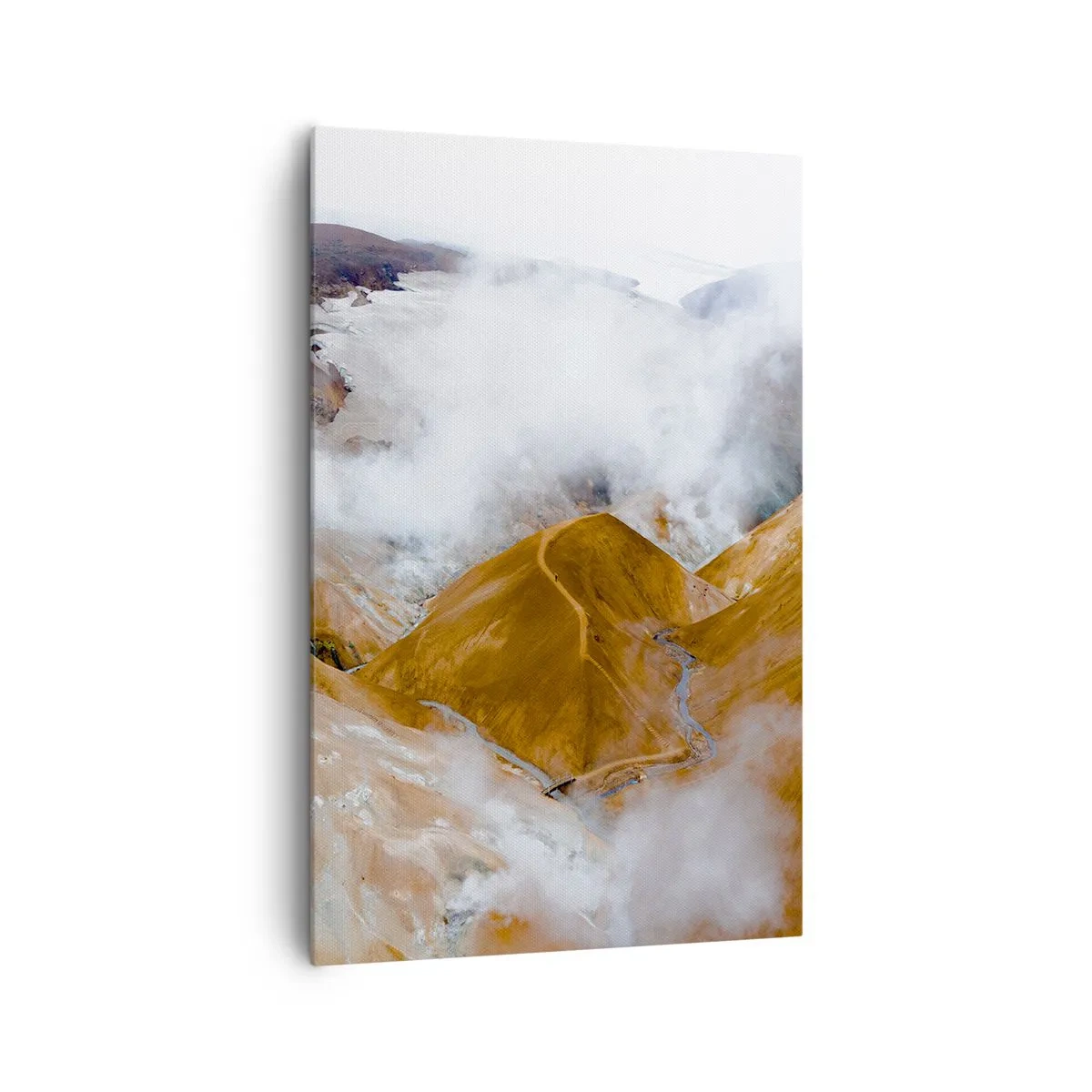 Lærredstryk - Billede på lærred - Den rå skønhed i Island - 80x120 cm