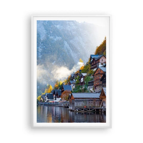 Plakat i hvid ramme - Alpine climes - 70x100 cm