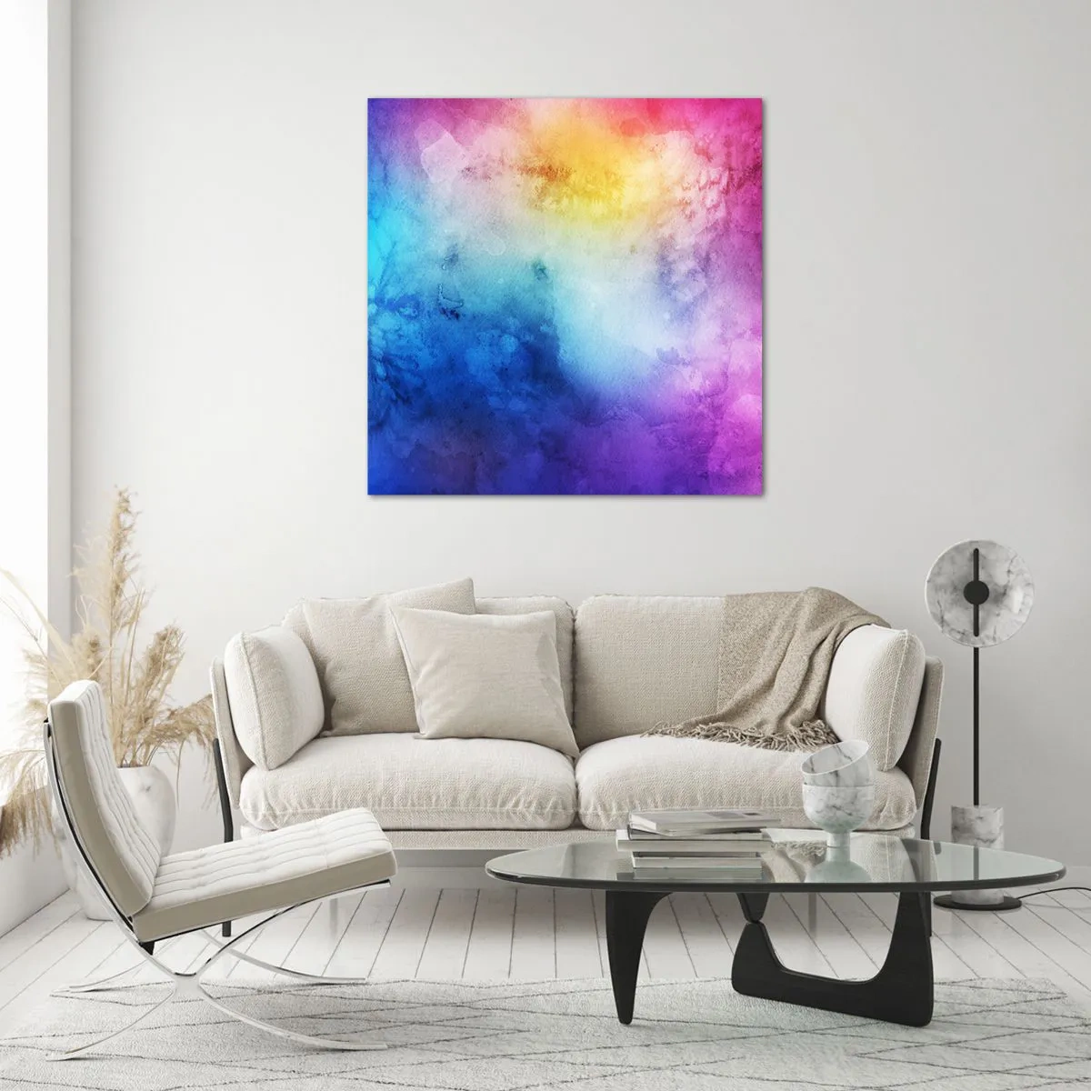 Billede på glas - Næsten i den syvende himmel - 50x50 cm