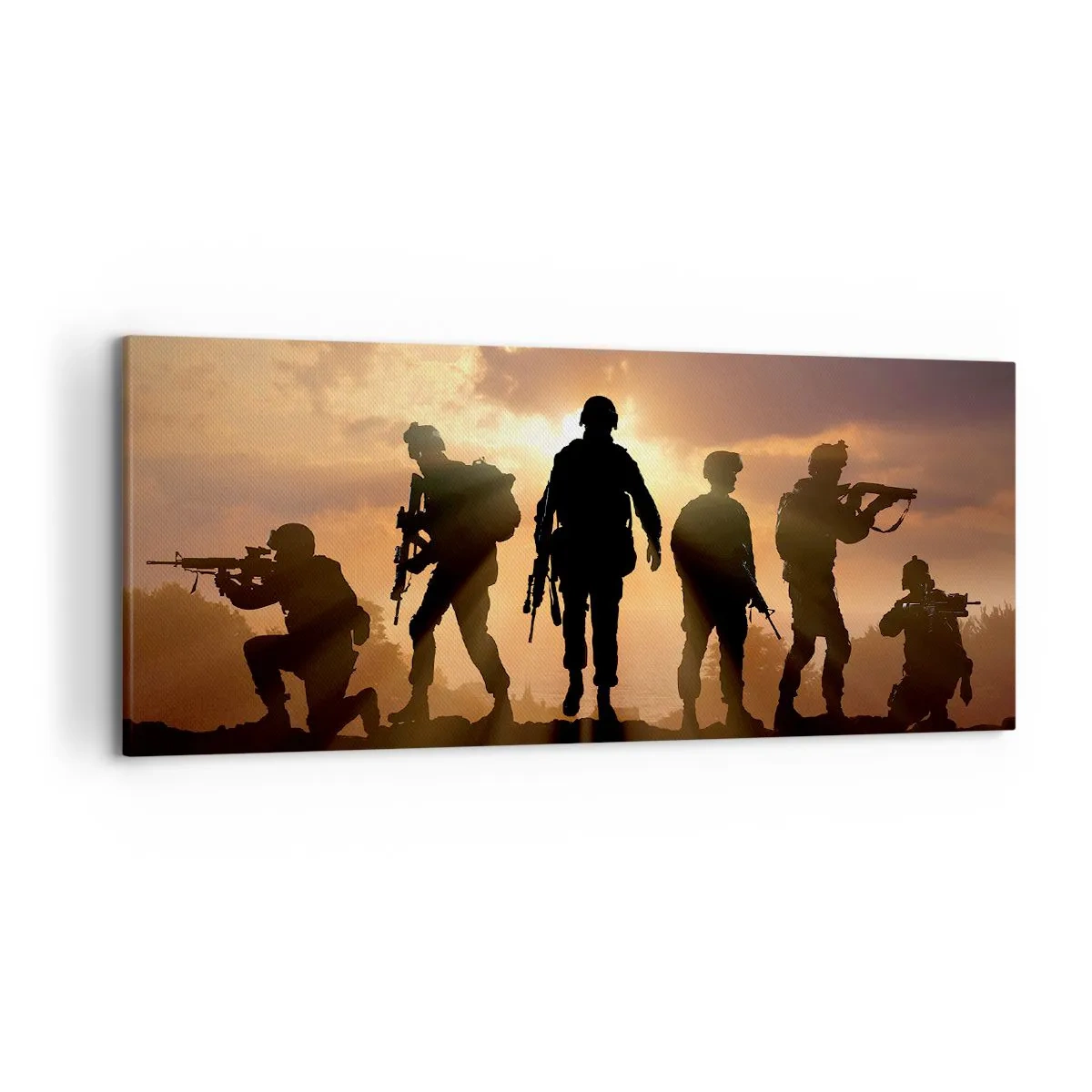 Lærredstryk - Billede på lærred - Brothers in arms - 120x50 cm