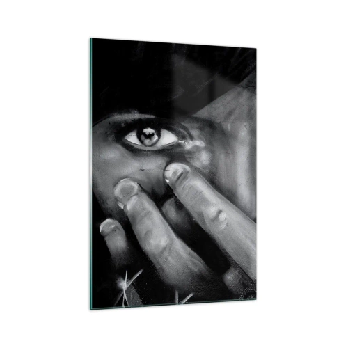Billede på glas - Jeg vil ikke sige, hvem der har malet det - 70x100 cm