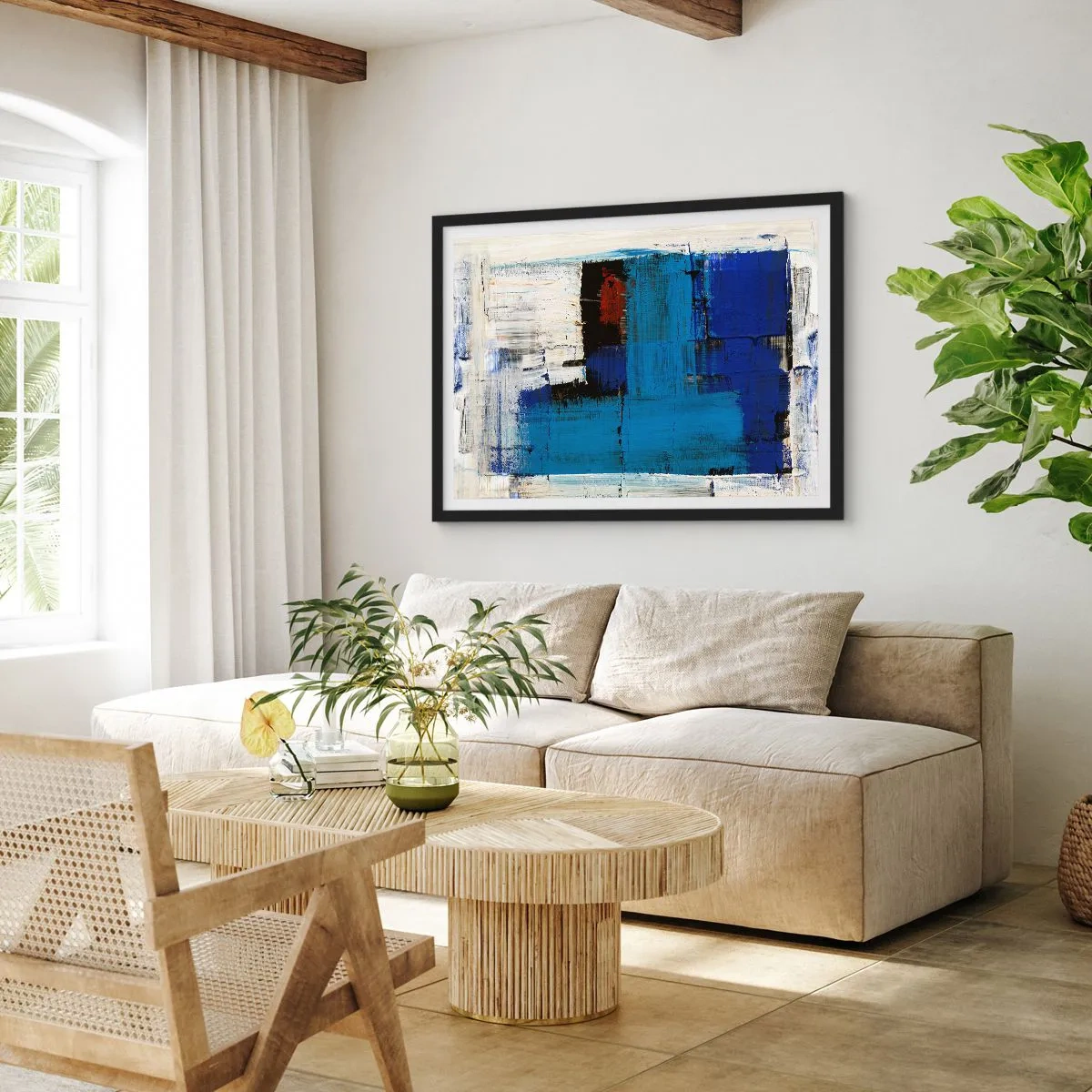 Plakat i sort ramme - Det blås hemmelighed - 50x40 cm