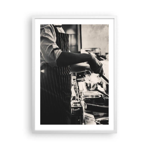 Plakat i hvid ramme - Smagernes alkymi - 50x70 cm