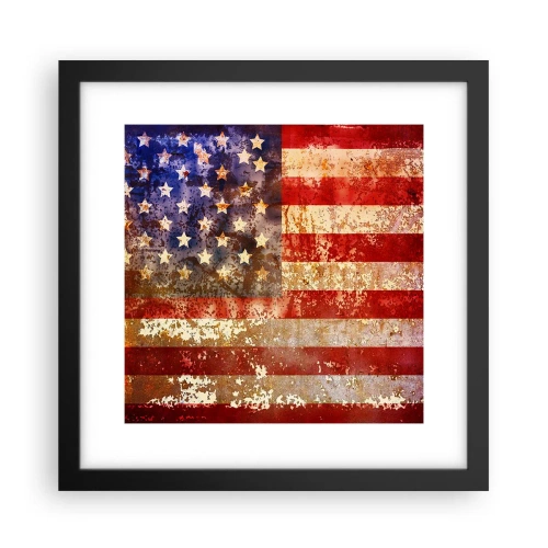 Plakat i sort ramme - Herlighed går ikke bort - 30x30 cm