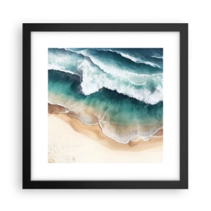 Plakat i sort ramme - Et evigt møde - 30x30 cm