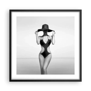 Plakat i sort ramme - Mit navn er Elegance - 50x50 cm